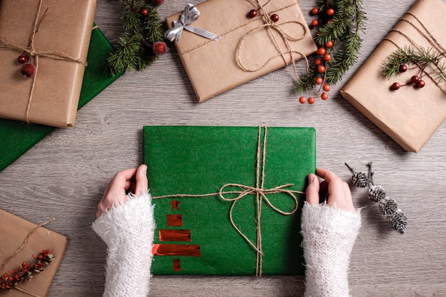 emballage noel recyclé