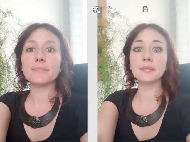 Portrait relooké par un filtre