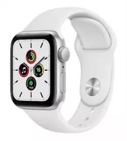 Apple Watch SE GPS  - GPS - Alluminium - Argent - Bracelet Sport - Blanc - 40mm