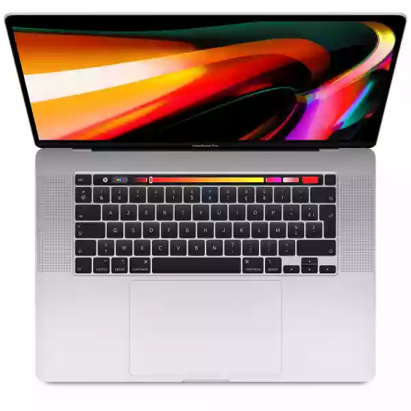 Macbook Pro Touch Bar 16" Core i9 2,3Ghz 2019 - Intel Core i9 2,3Ghz - 8 - 16Go DDR4 - 512Go SSD - Intel UHD Graphics 630 and AMD Radeon Pro 5500M - Argent - macOS - AZERTY 