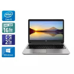 ProBook 650 G1 15,6" Core i5 2,5Ghz 2013 (Windows 10) - Intel Core i5 2,5Ghz - 2 - 16Go DDR3 - 2To HDD - Intel HD Graphics 4600 - 
Gris / Noir - Windows 10 - AZERTY