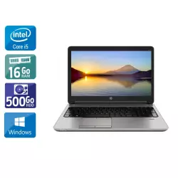 ProBook 650 G1 15,6" Core i5 2,5Ghz 2013 (Windows 10) - Intel Core i5 2,5Ghz - 2 - 16Go DDR3 - 500Go HDD - Intel HD Graphics 4600 - 
Gris / Noir - Windows 10 - AZERTY